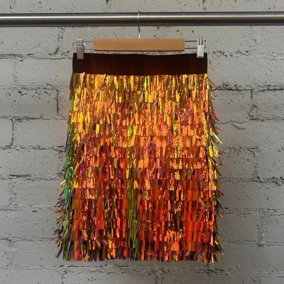 Milly Multicolor Matchstick Sequin Pencil Skirt Size 2 (estimated) - Picture 3 of 13